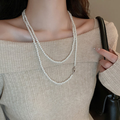 Pearl Tassel Fashion Sweater Chain Temperamental Necklaces