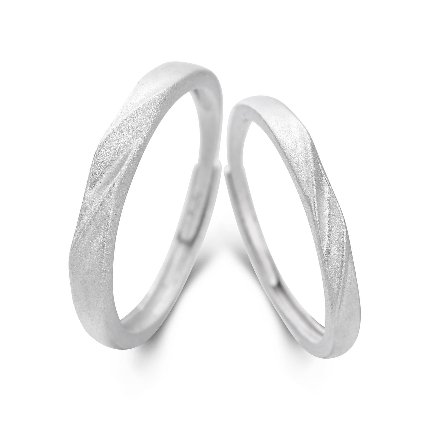 Female Male Couple Niche Simple Index Finger Pure Rings