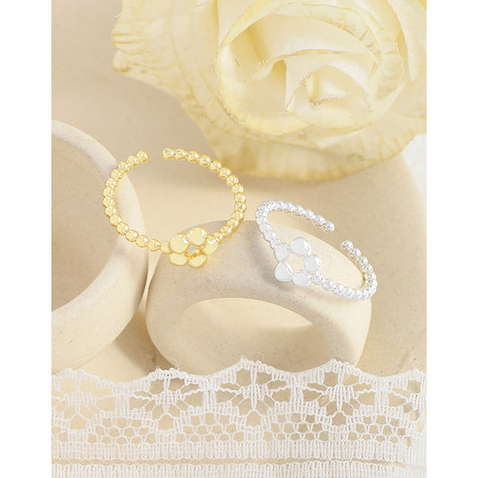 Interest Light Luxury Design Polka Dot Rings