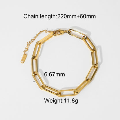 Women's Chain Like Flat Snake Twin Miami Bracelets