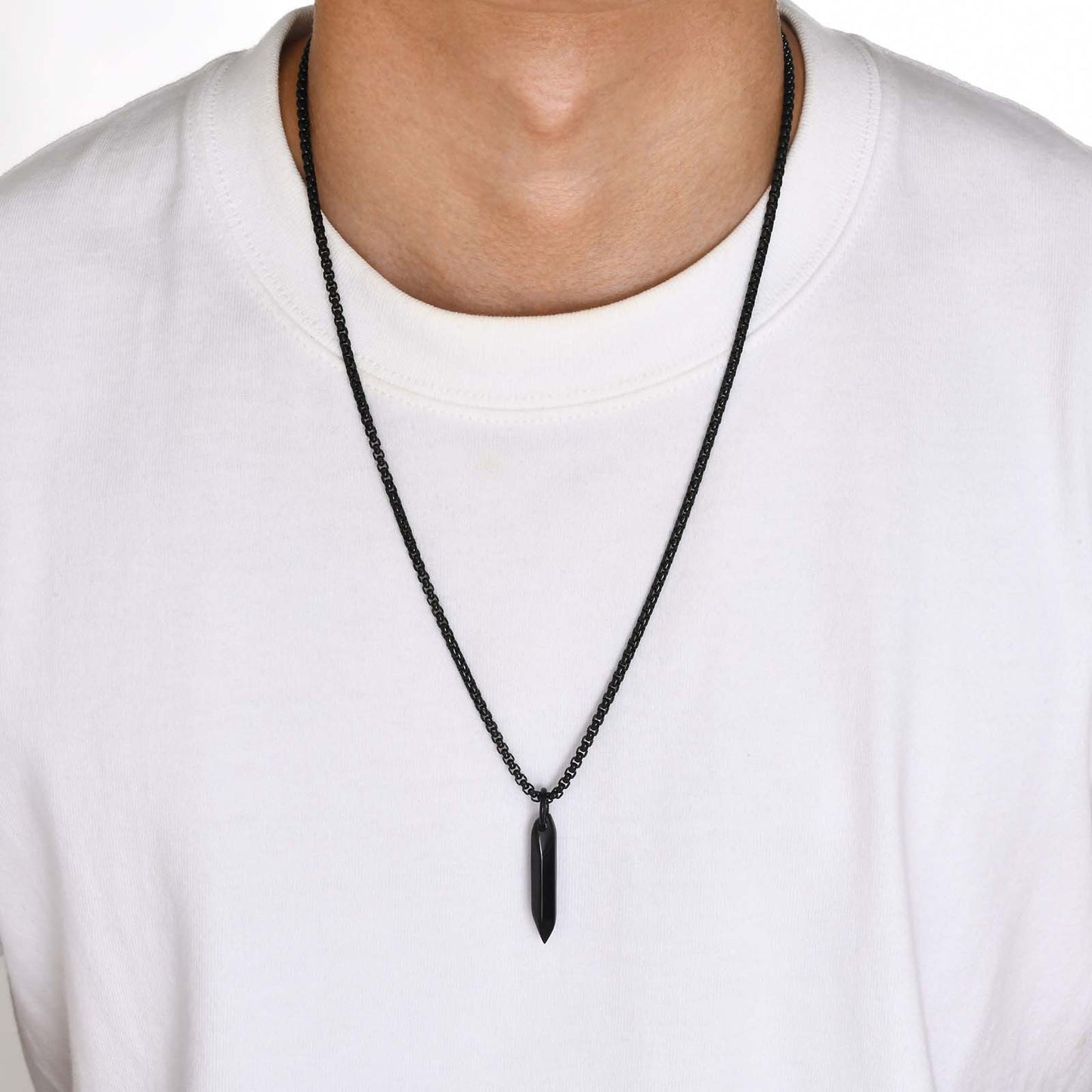 Men's Steel Pointed Nail Color Simple Stylish Pendants